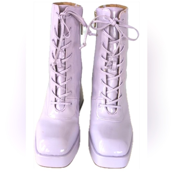 Circus by Sam Edelman Kia Orchid Patent Leather
Block Heel Boots NWOT - Picture 1 of 7